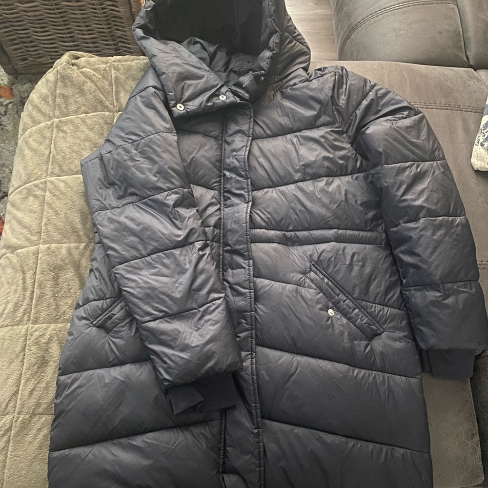 Like New Black Quilted Puffer Coat